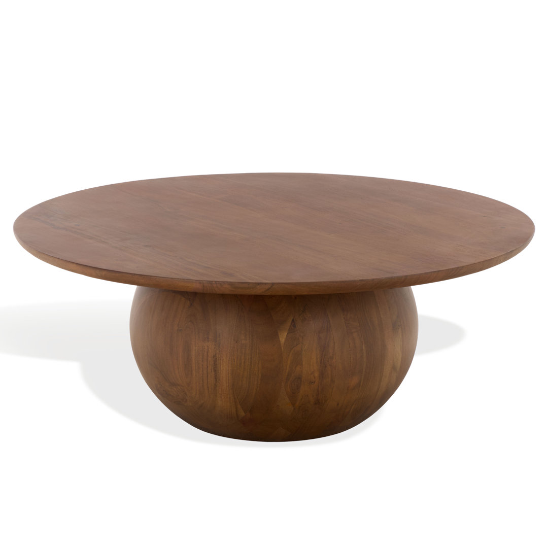 Iver Solid Wood Pedestal Coffee Table